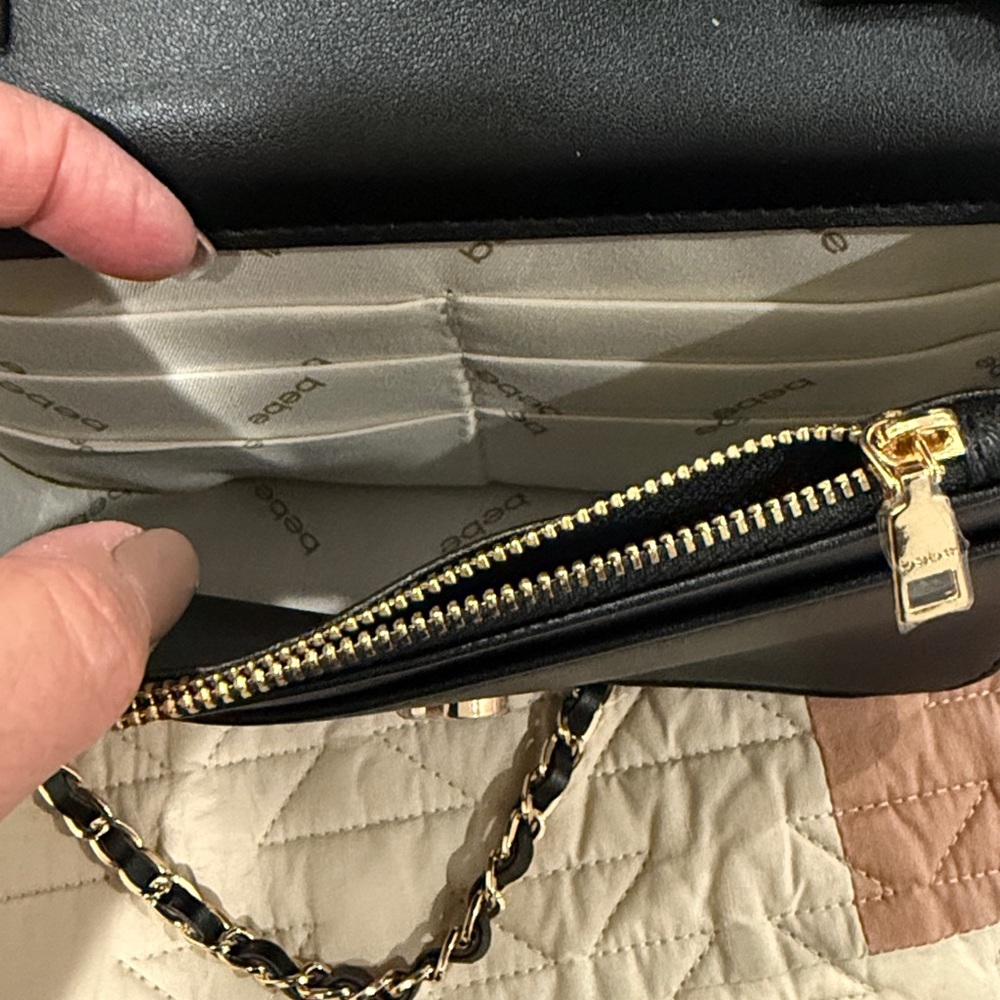 Black Quilted Crossbody Bag - Picture 11 of 11